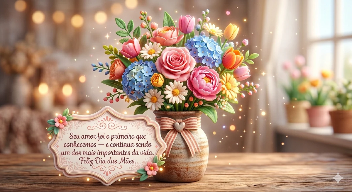 Mensagens para mães no Dia das Mães por Imagem gerada com IA 