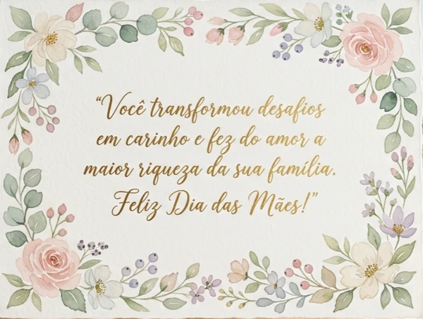Mensagens para mães solo no Dia das Mães por Imagem gerada com IA