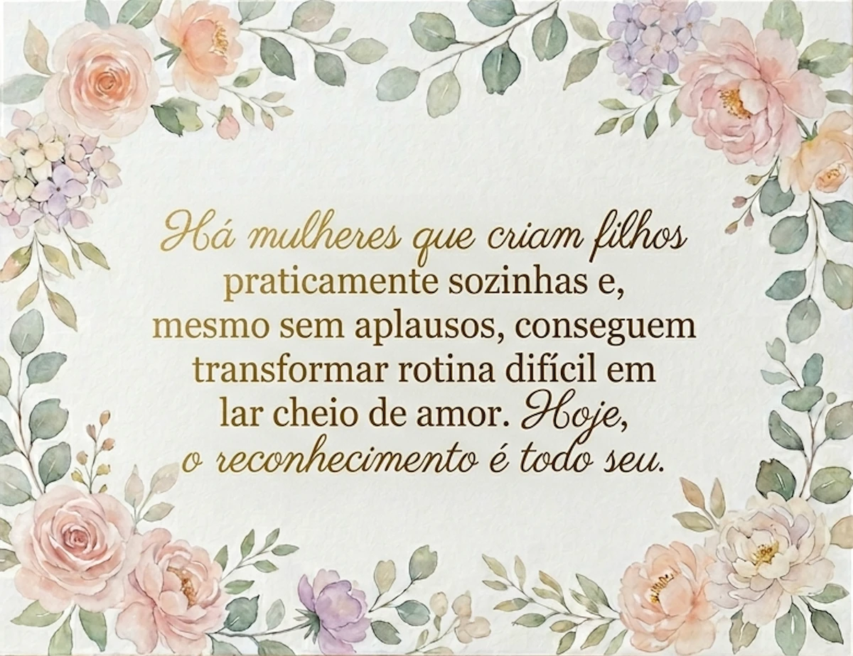 Mensagens para mães solo no Dia das Mães por Imagem gerada com IA