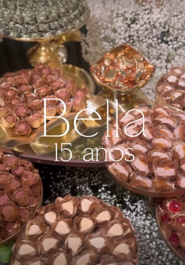 Festa de 15 anos de Isabella, filha de Kaká e Carol Celico por Reprodução/Instagram