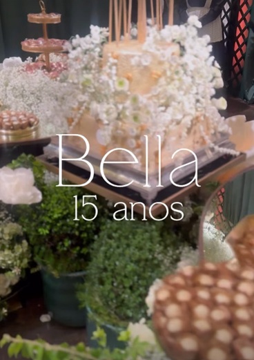 Festa de 15 anos de Isabella, filha de Kaká e Carol Celico por Reprodução/Instagram