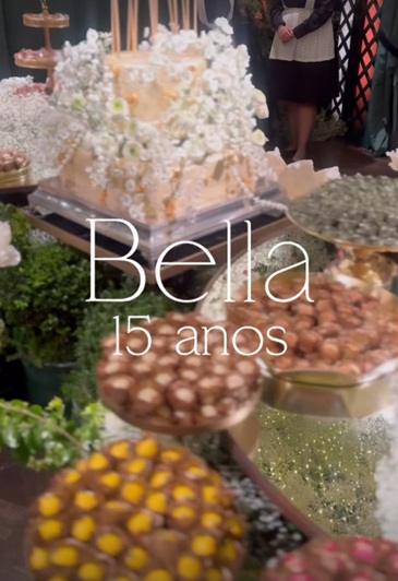 Festa de 15 anos de Isabella, filha de Kaká e Carol Celico por Reprodução/Instagram