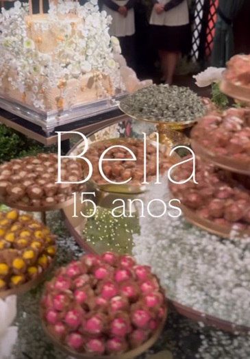 Festa de 15 anos de Isabella, filha de Kaká e Carol Celico por Reprodução/Instagram