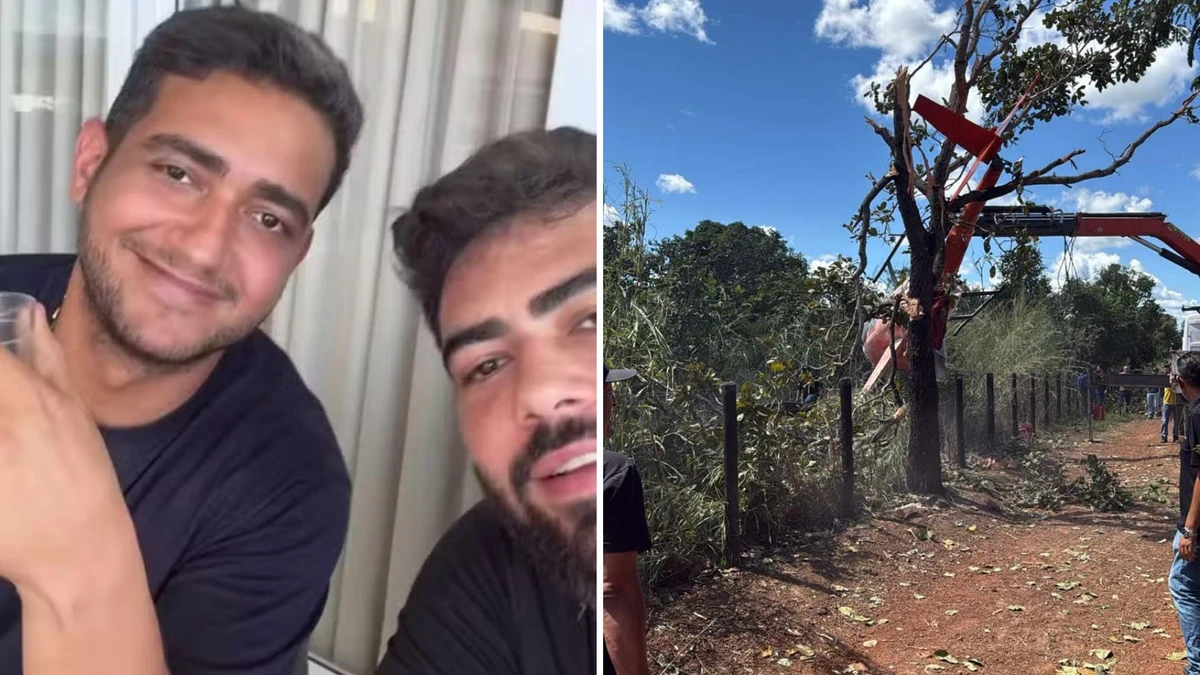 Henrique e Juliano se pronunciaram após helicóptero pilotado por pai cair em fazenda