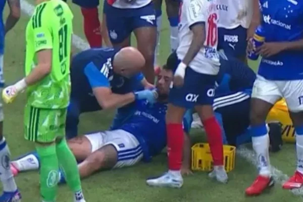 Matheus Henrique levou pancada