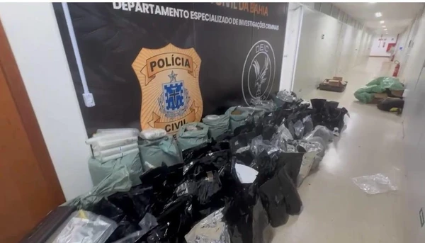 Meia tonelada de drogas apreendida em centro do BDM renderia R$ 2 milhões por Reprodução / Polícia Civil da Bahia