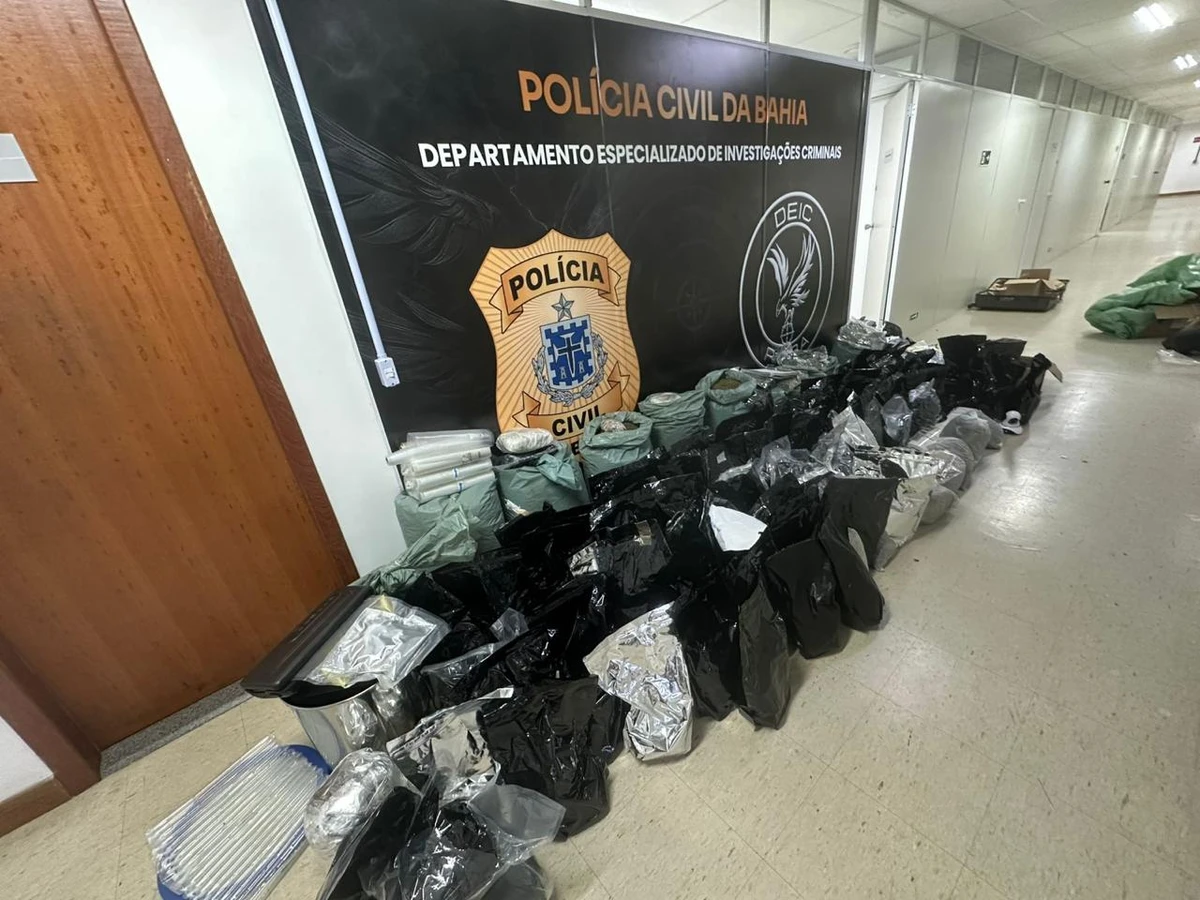 Meia tonelada de drogas apreendida em centro do BDM renderia R$ 2 milhões por Reprodução / Polícia Civil da Bahia