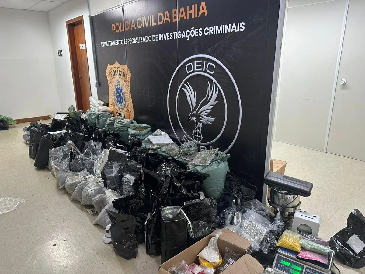 Meia tonelada de drogas apreendida em centro do BDM renderia R$ 2 milhões por Reprodução / Polícia Civil da Bahia