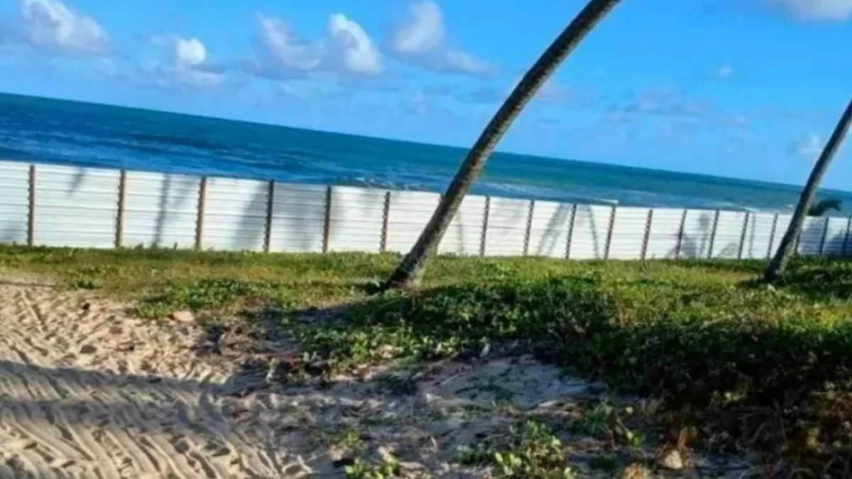 Moradores denunciam que tiveram o acesso à praia bloqueado