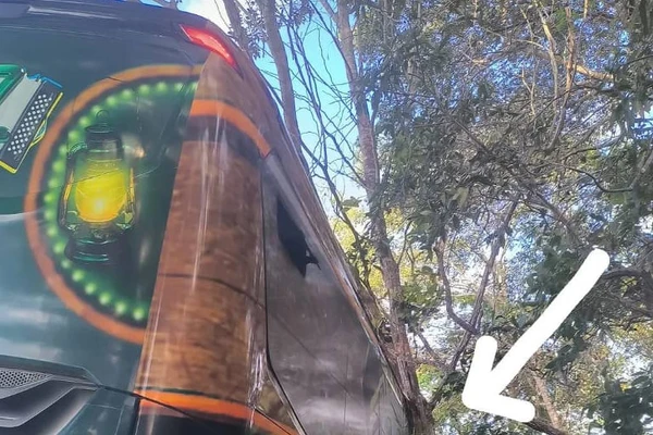 Ônibus da banda Mastruz com Leite sai da pista e desce ribanceira em acidente antes de show por Reprodução/Gilly Araujo/Mastruz com Leite