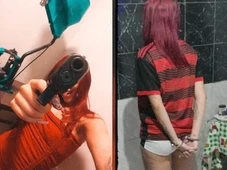 Imagem - Quem é a ‘Ruiva do Job’, conhecida nas redes sociais por ostentar dinheiro, armas e divulgar conteúdo adulto