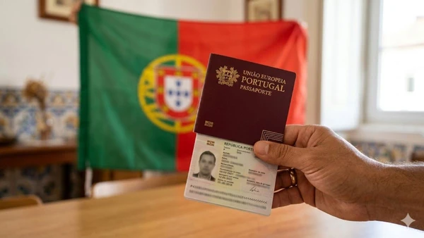 Lisboa foi a cidade escolhida para iniciar o projeto-piloto de emissão da CIN fora do território brasileiro, facilitando a vida de milhares de imigrantes. Ilustração/Gemini por AGENCIA BRASIL