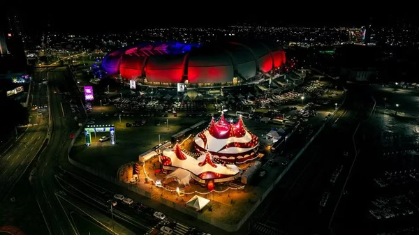 Circo do Tirú no estacionamento da Arena das Dunas por Reprodução