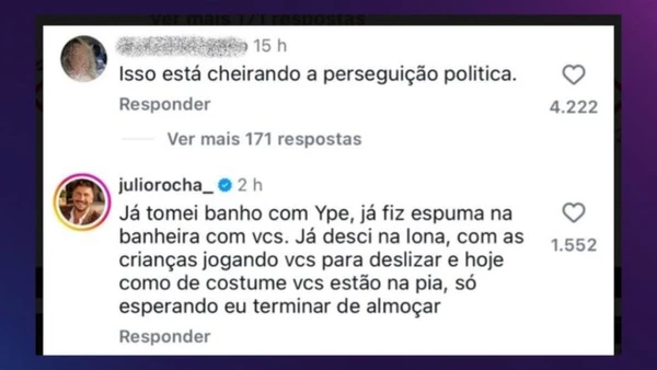 O ator Júlio Rocha relembrou momentos com a marca e afirmou que manteria o uso doméstico dos itens. Reprodução/Instagram por instagram