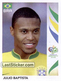 Júlio Baptista (2006) - Também foi para a Copa América 2004 e Copa das Confederações 2005, mas não para o Mundial. por LastSticker/Reprodução 