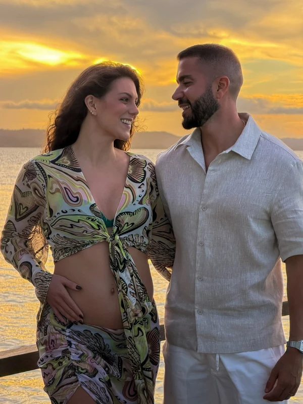 Pati Guerra está grávida da primeira filha com Rafa Marques por Reprodução/Instagram