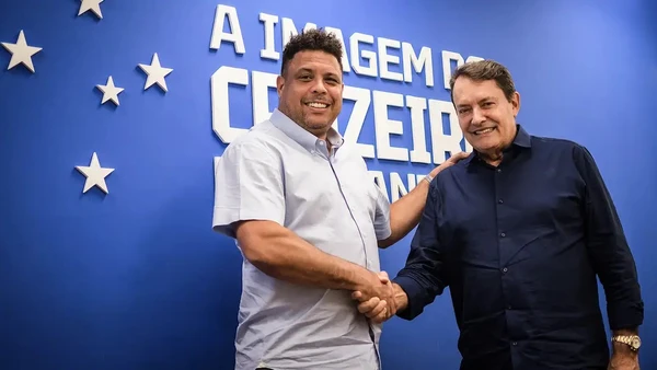 Pedro Lourenço e Ronaldo Fenômeno por Gustavo Aleixo/Cruzeiro