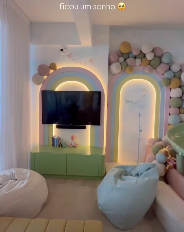 Quarto de Mavie e Mel Biancardi por Reprodução | Instagram