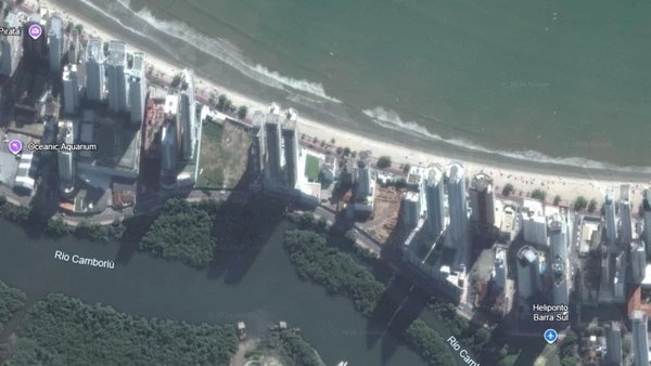Imagem aérea em 2016 por Reprodução