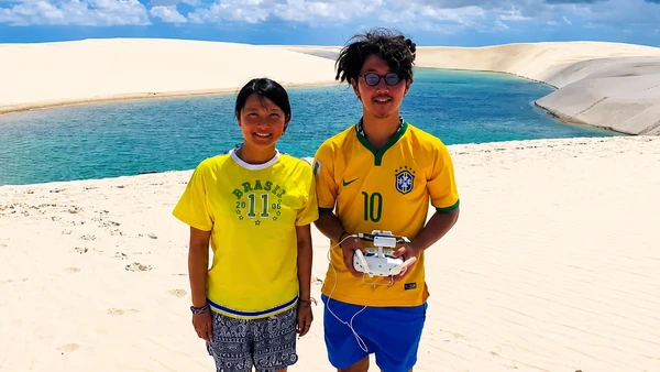 O Brasil foi um dos destinos do casal, com passagens pelos Lençóis Maranhenses e a Floresta Amazonônica