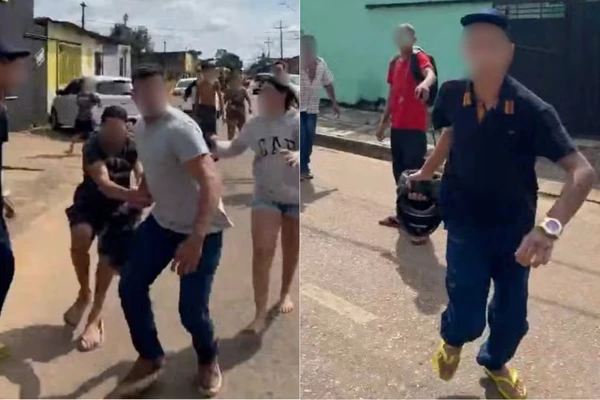 Repórter foi agredido ao vivo