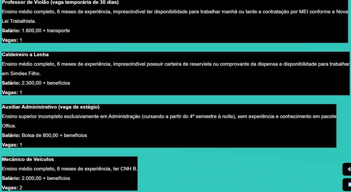 Salvador abre 360 vagas de emprego a partir do nível fundamental com salários de até R$ 2,6 mil por Edital