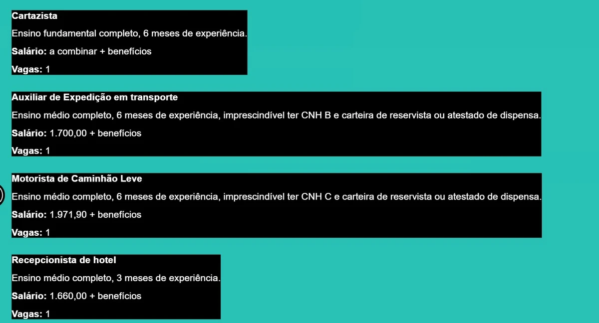 Salvador abre 360 vagas de emprego a partir do nível fundamental com salários de até R$ 2,6 mil por Edital
