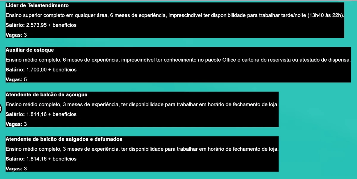 Salvador abre 360 vagas de emprego a partir do nível fundamental com salários de até R$ 2,6 mil por Edital
