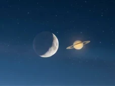 Imagem - Lua e Saturno terão encontro no céu na madrugada; veja como observar fenômeno