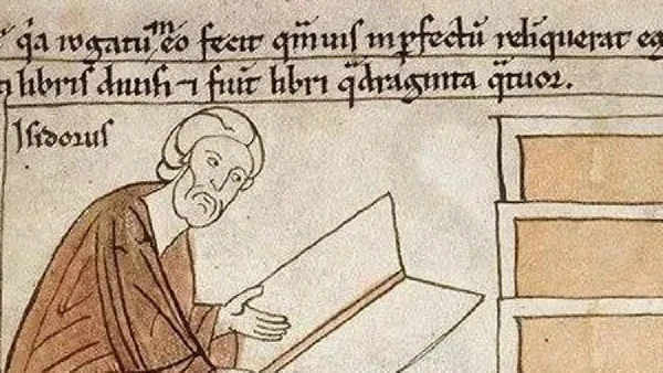 Isidoro, séc. VII: sistematizou a tese de que os deuses pagãos foram homens em De diis gentium por Autor desconhecido / Wikimedia Commons