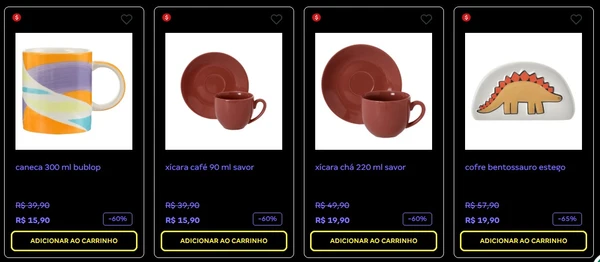 Produtos têm até 70% de desconto  por Reprodução / Tok&Stok