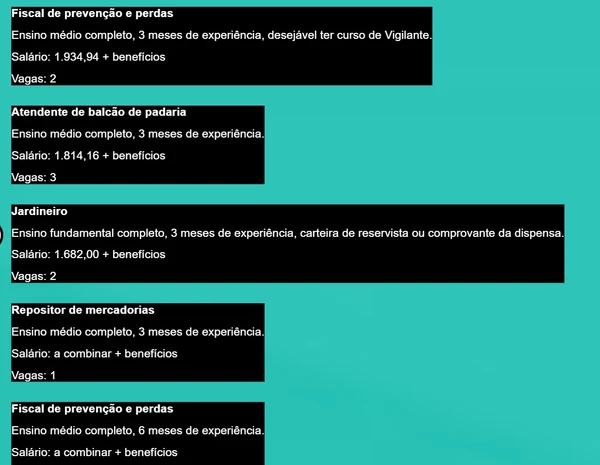 Salvador tem 285 vagas de emprego com salários de até R$ 2,5 mil; veja cargos por Divulgação