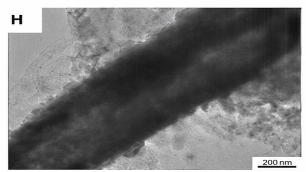 Catalisador após exposição ao CH₄ por 30 minutos por Divulgação / Artigo / Revista Cell Reports Physical Science