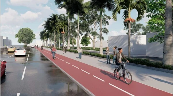 Ciclovia na Contorno por Divulgação