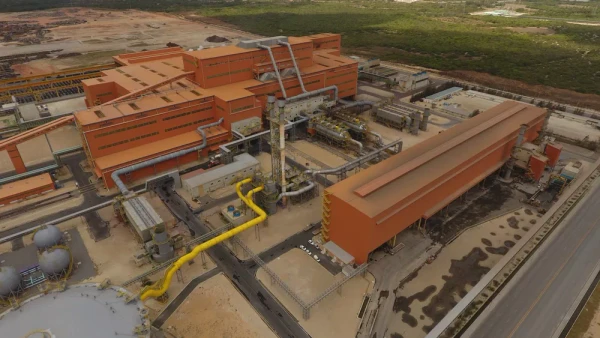 Companhia Siderúrgica do Pecém (CSP) em 2017. Empreendimento teve investimento de US$ 5,4 bilhõe por CSP/Divulgação