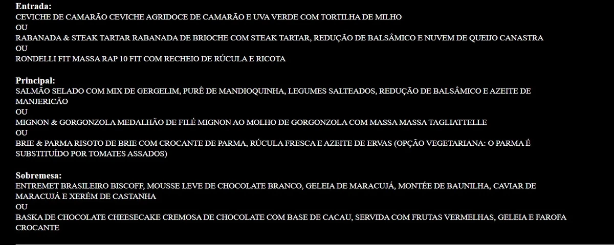 Menus do Salvador Restaurant Week 2026  por Captura de tela