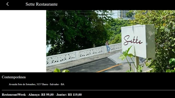 Menus do Salvador Restaurant Week 2026  por Captura de tela