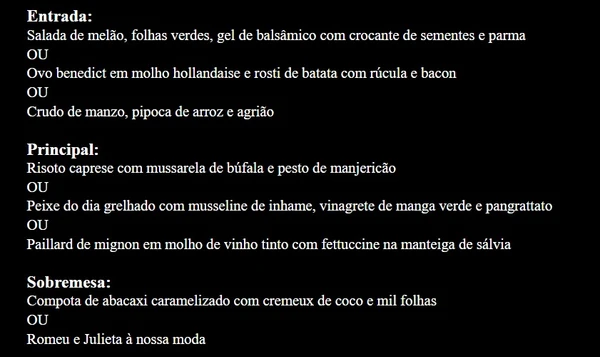Menus do Salvador Restaurant Week 2026  por Captura de tela