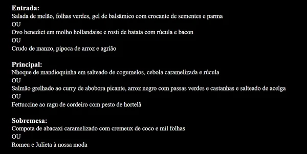 Menus do Salvador Restaurant Week 2026  por Captura de tela