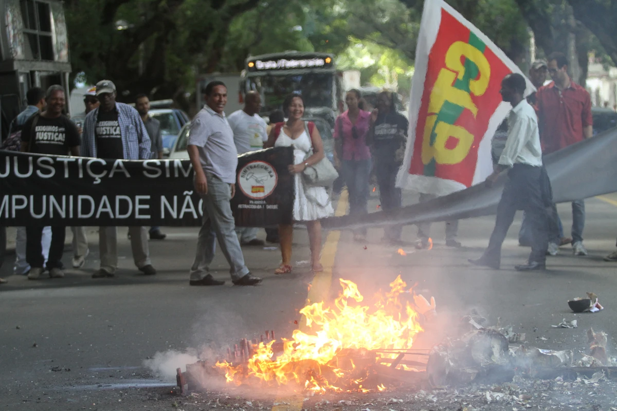 Mortes geraram prostestos de sindicalistas por Sindicato dos Rodoviários