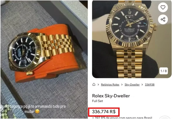 Zé Felipe mostrou seus relógios de luxo por Reprodução/Instagram