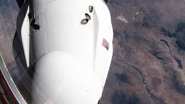 Axiom Mission 5 é prevista para 2027 e deve usar uma cápsula Crew Dragon em uma nova missão privada à ISS por NASA Johnson Space Center/Nick Hague / Wikimedia Commons