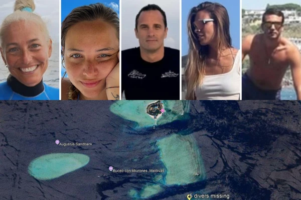 Excursão em caverna nas Maldivas: cinco vítimas são mergulhadores italianos