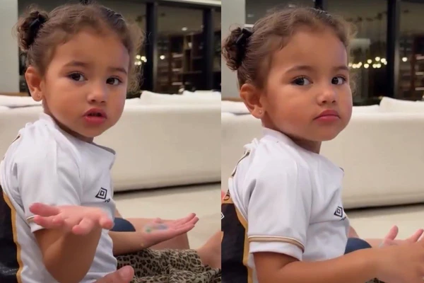 Mavie, filha de Neymar e Bianca Biancardi, tem 2 anos
