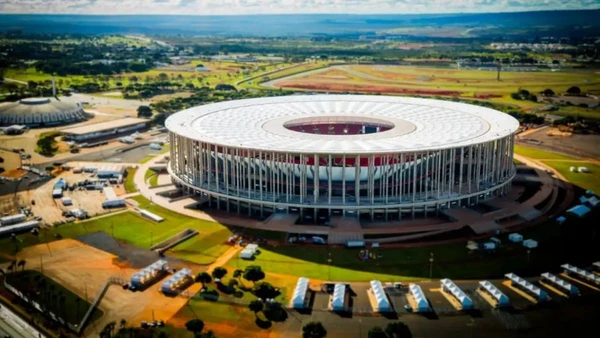 O impasse sobre a desmontagem de mais de 120 camarotes na parte superior da arena é o principal nó comercial entre a Arena BSB e a Fifa. Reprodução CBF/Arena BSB/Divulgação por AGENCIA BRASIL