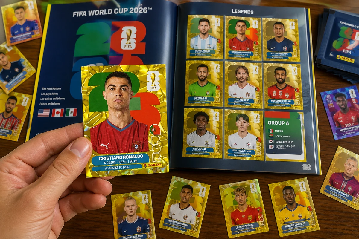 Figurinha de CR7 é muito cobiçada