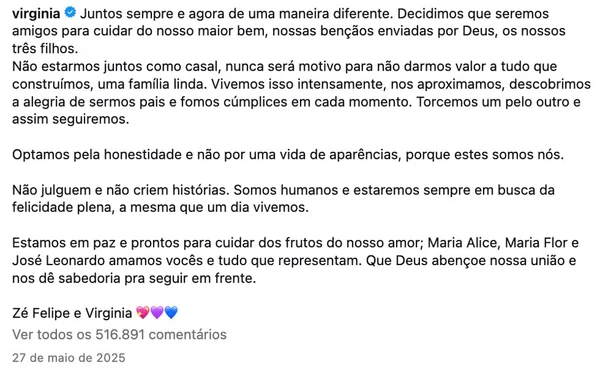 Término de Virginia por Reprodução