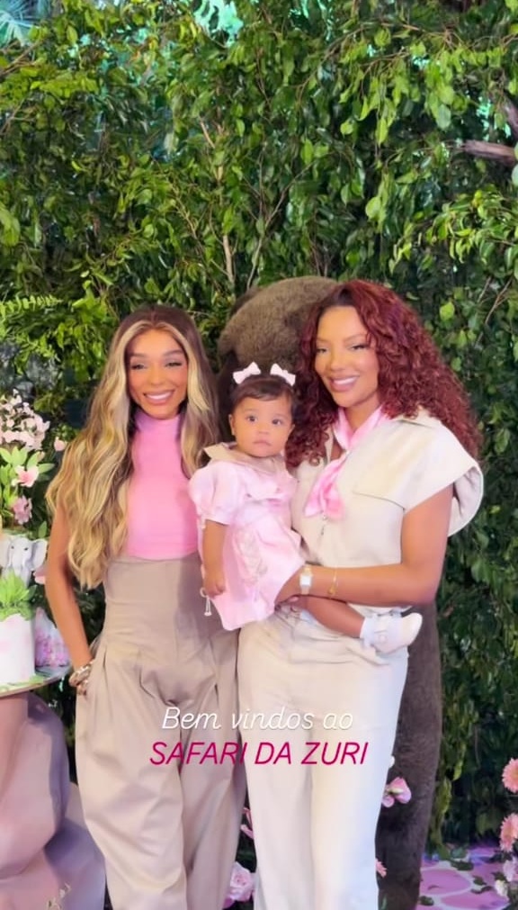 Filha de Ludmilla e Brunna Gonçalves comemora 1º aniversário com festa luxuosa por Reprodução/Instagram