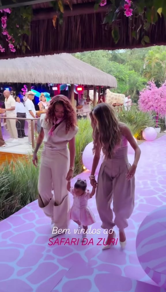 Filha de Ludmilla e Brunna Gonçalves comemora 1º aniversário com festa luxuosa por Reprodução/Instagram