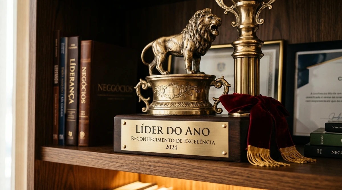 Ambição Principal: o topo do mundo. Leão busca o reconhecimento e o prestígio profissional, orgulhando-se de suas conquistas e de seu impacto positivo na equipe. por Imagem gerada por IA